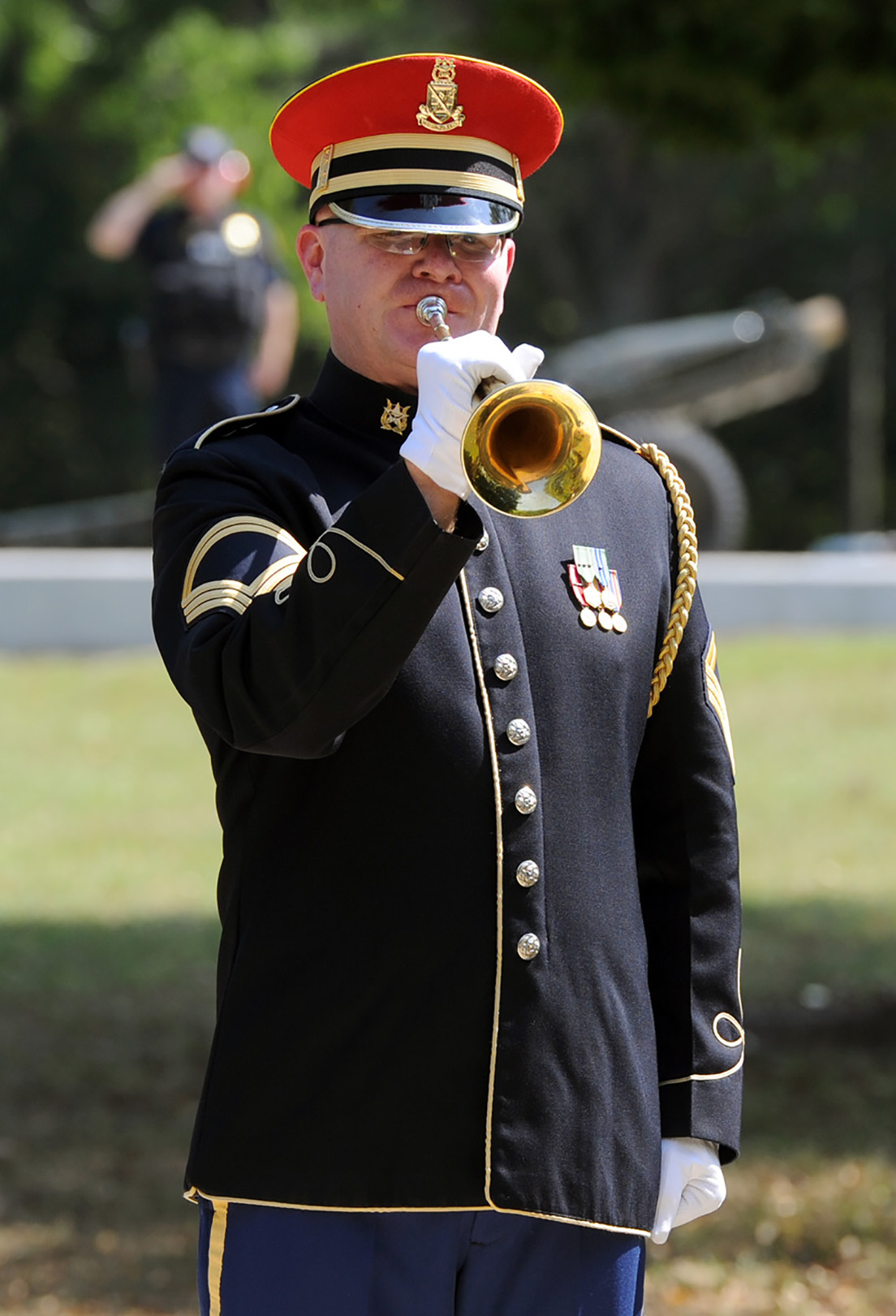 Sgt. 1st Class Jason E. Sanders of The U.S. Army Band played a moving rendition of taps.