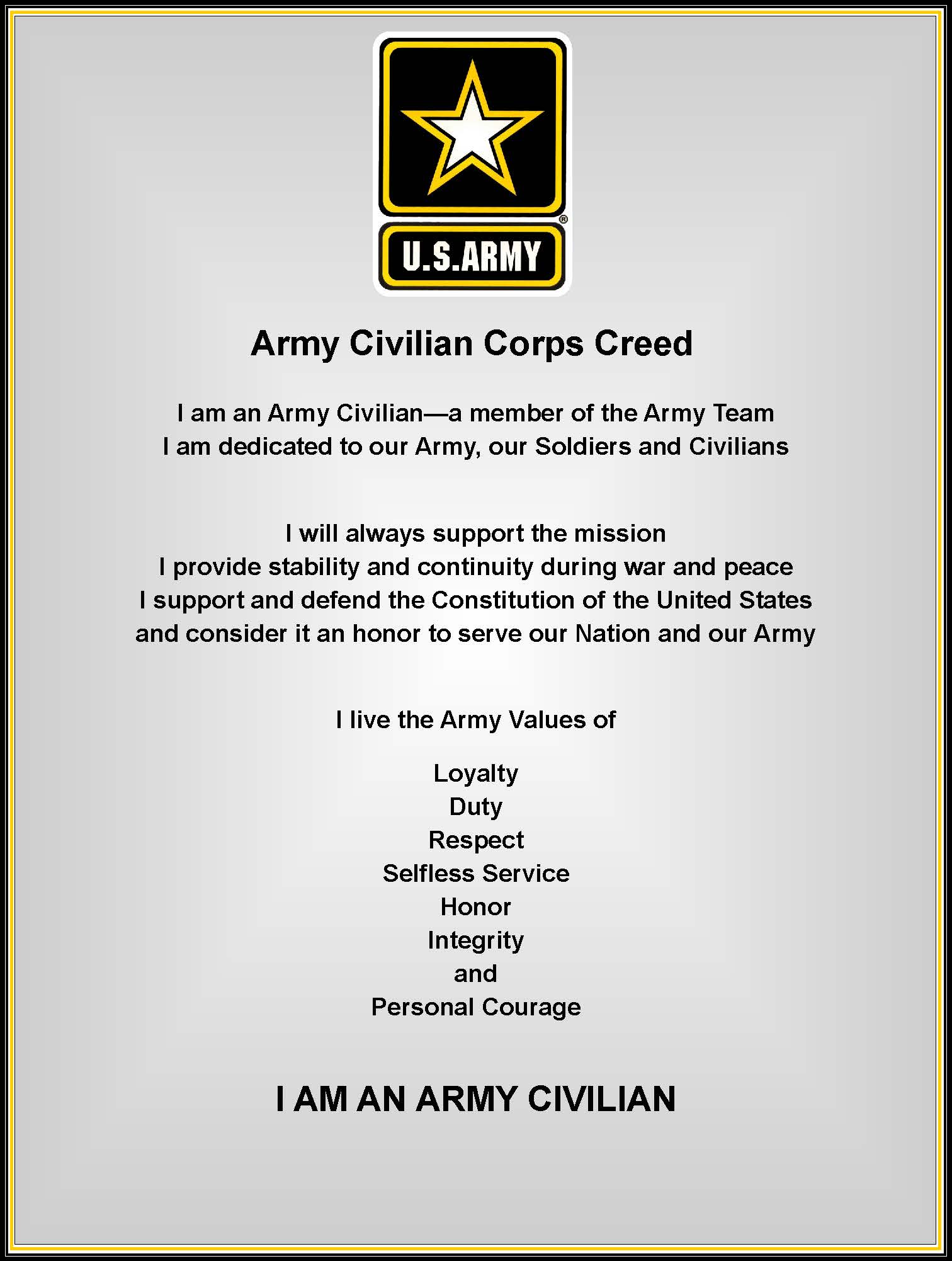Serve your nation as a member of the U.S. Army Civilian Corps