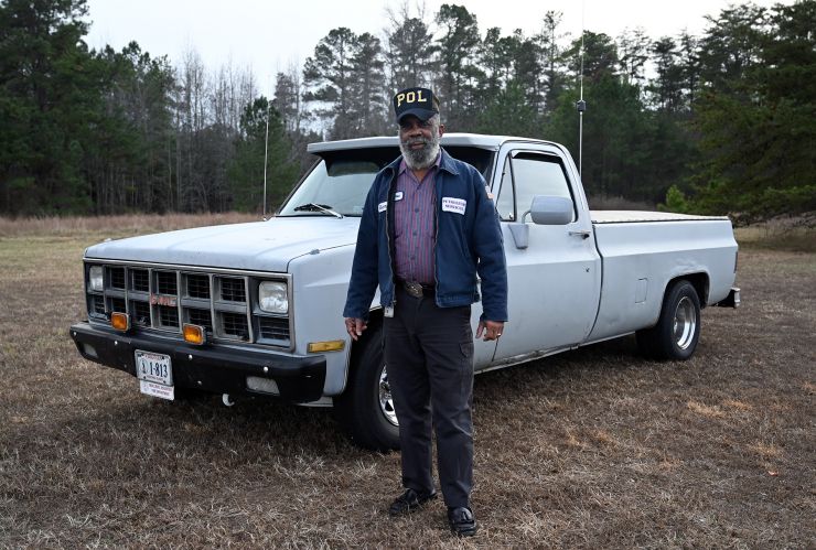 Richard Harris served at Fort Walker, Virginia for 45 years, starting out setting up tents and finishing as the Petroleum, Oils and Lubricants Section Chief for the Directorate of Logistics. He retired on Jan. 3, 2020. Among his retirement projects is keeping his 1972 GMC pick-up truck, shown here, running smoothly.