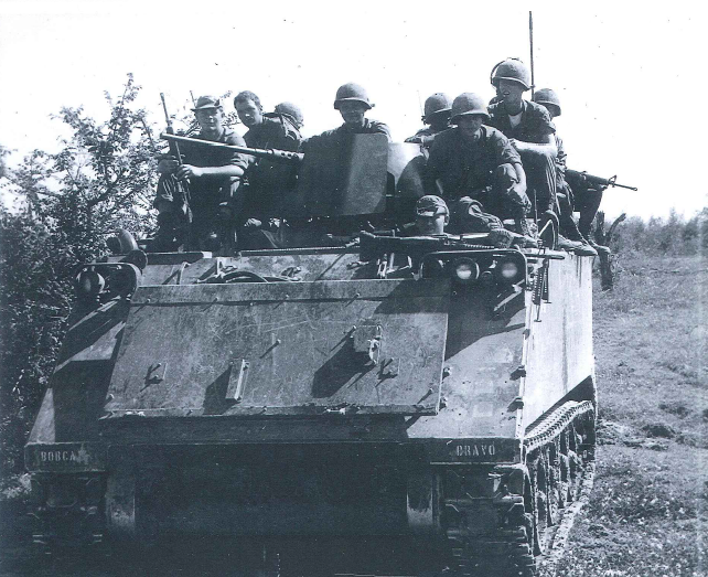 Engineer Soldiers on a M113 