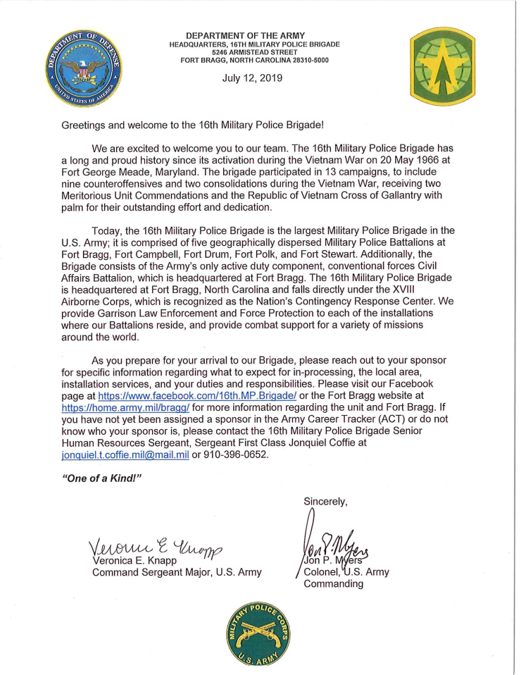 16th MP BDE Welcome Letter.png