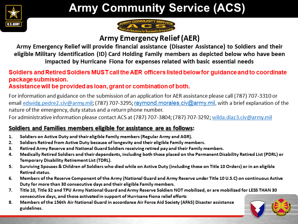 Updated HURRICANE FIONA ASSISTANCE Announcement September 2022 AER Red Ltrs.png