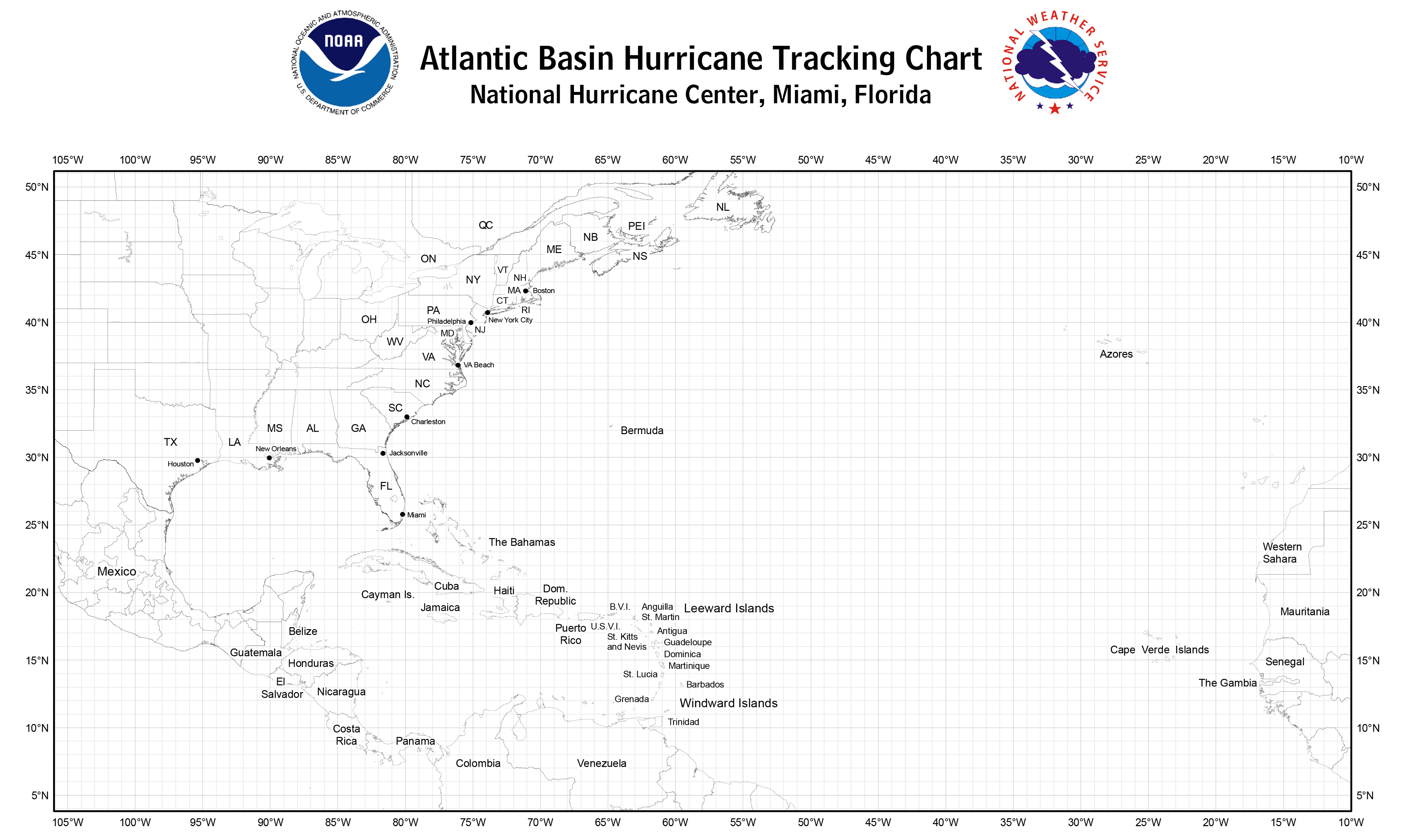 Atlantic Basin Hurricane Tracking Chart NOAA National Hurricane Center.jpg