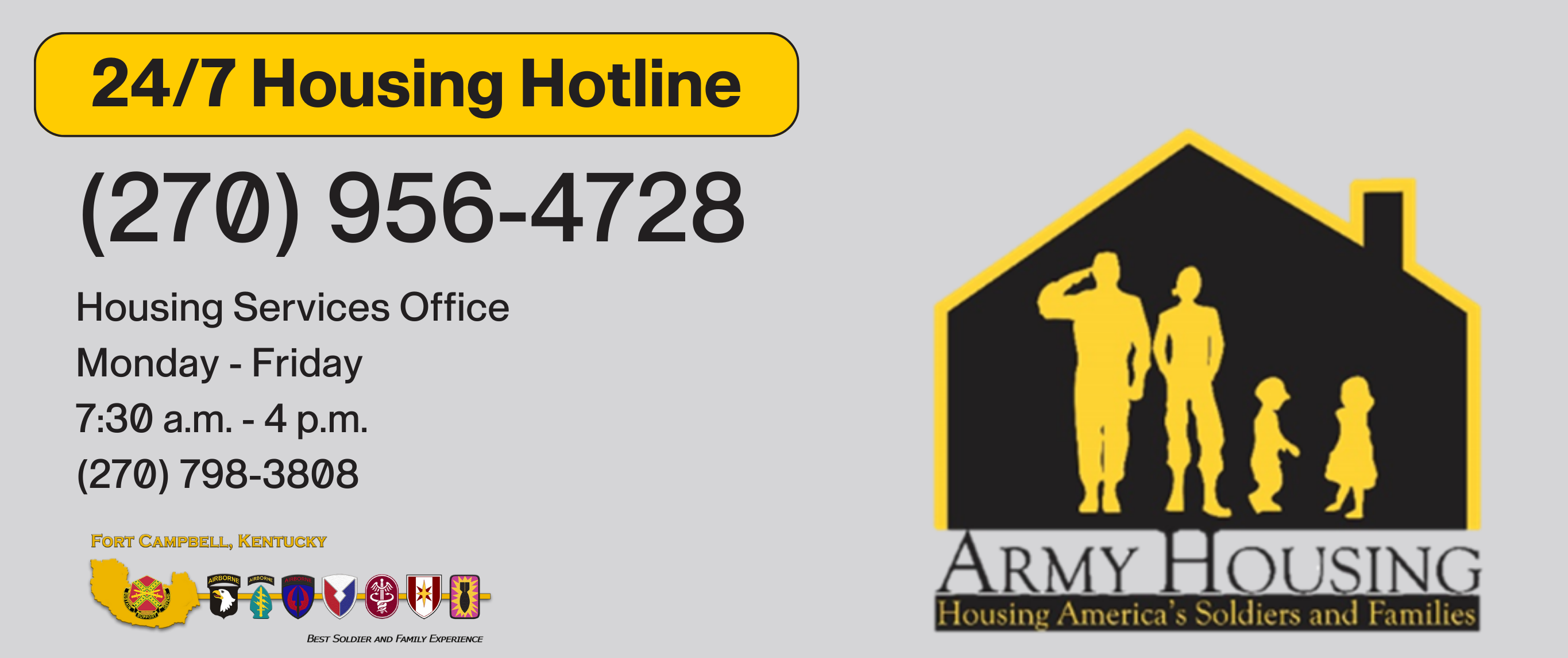 24/7 Housing Hotline
