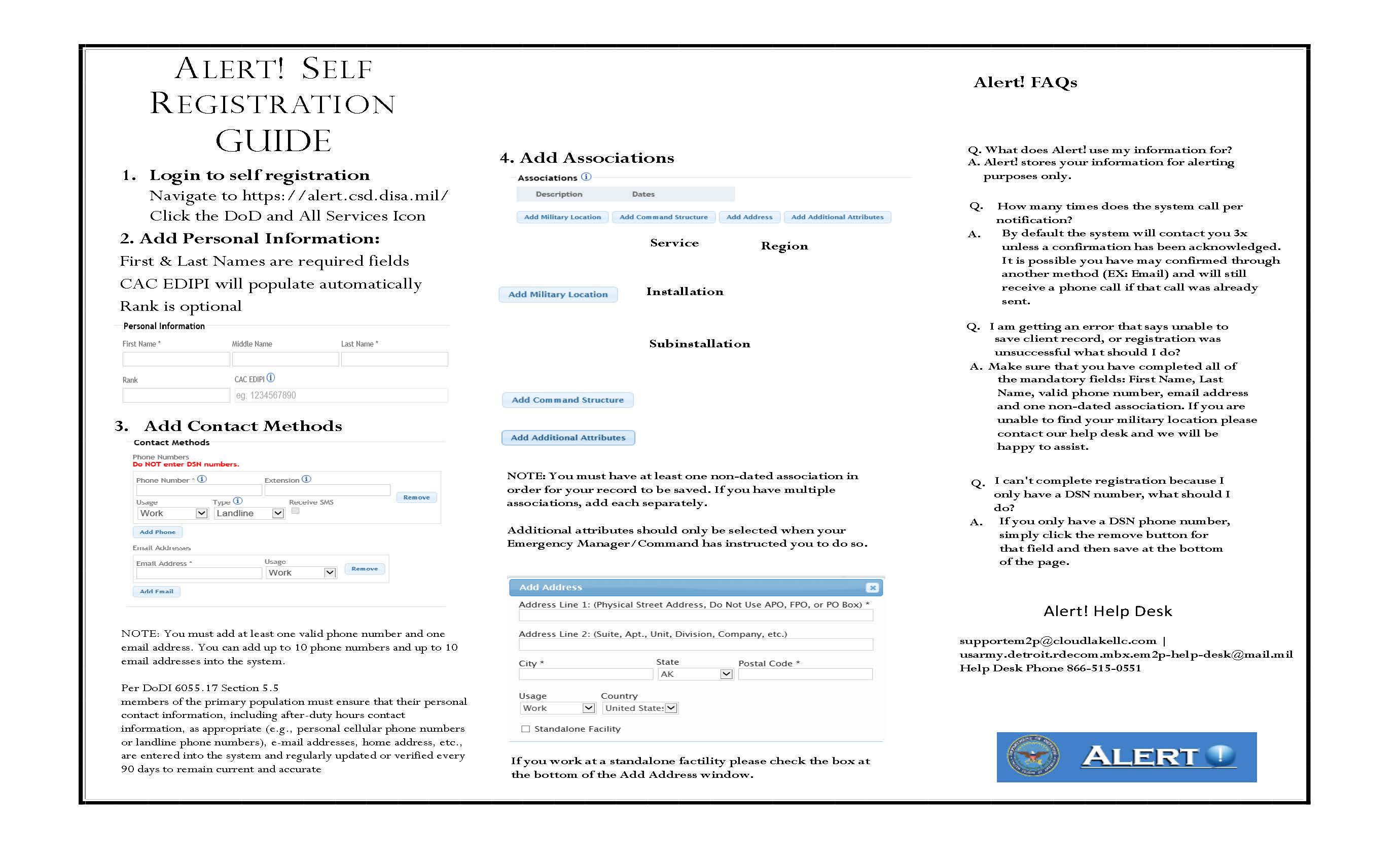 ALERT! Quick Reference Guide