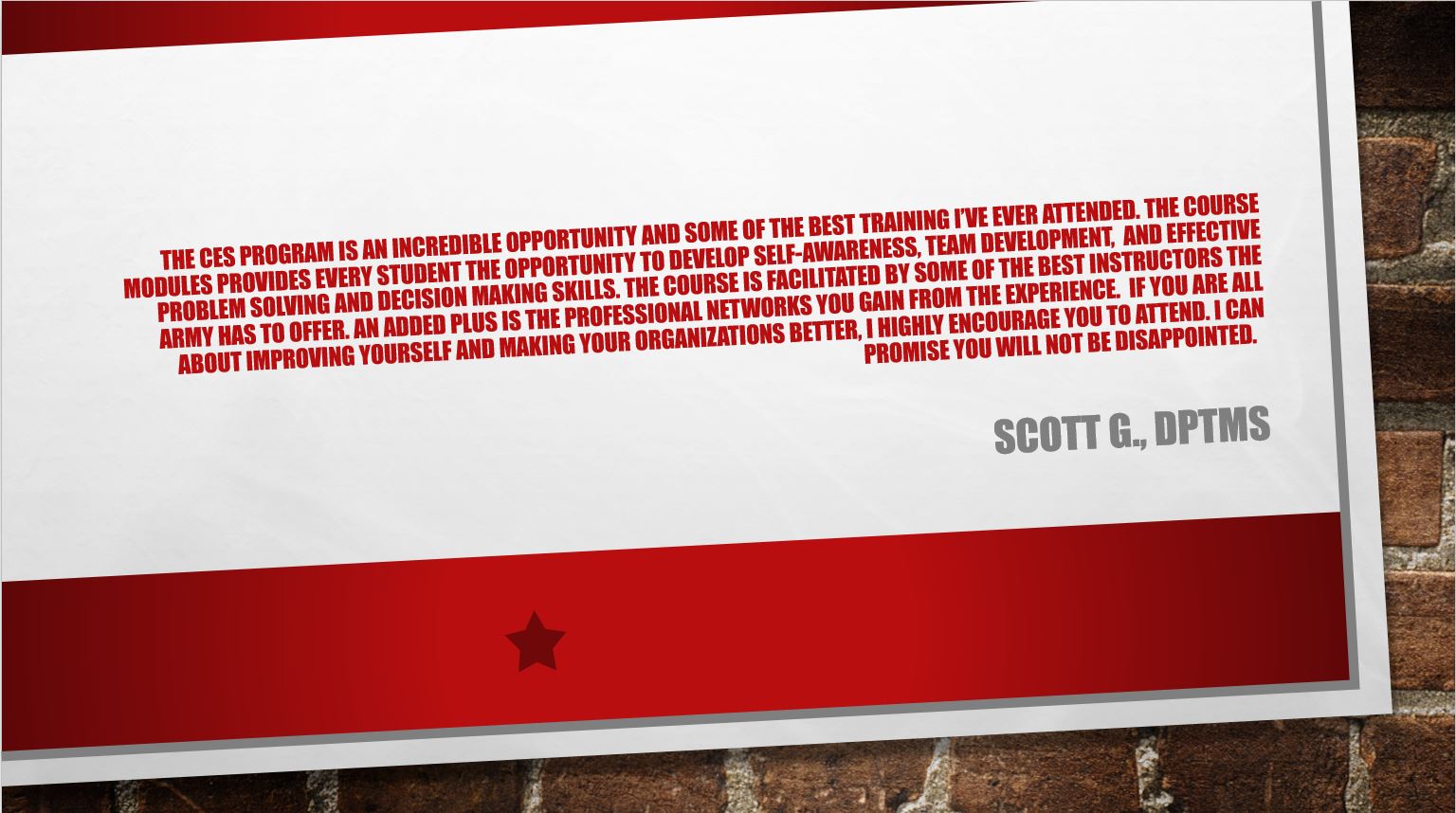 CES Testimonials