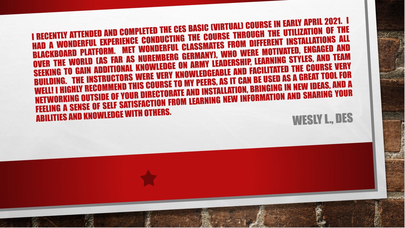CES Testimonials