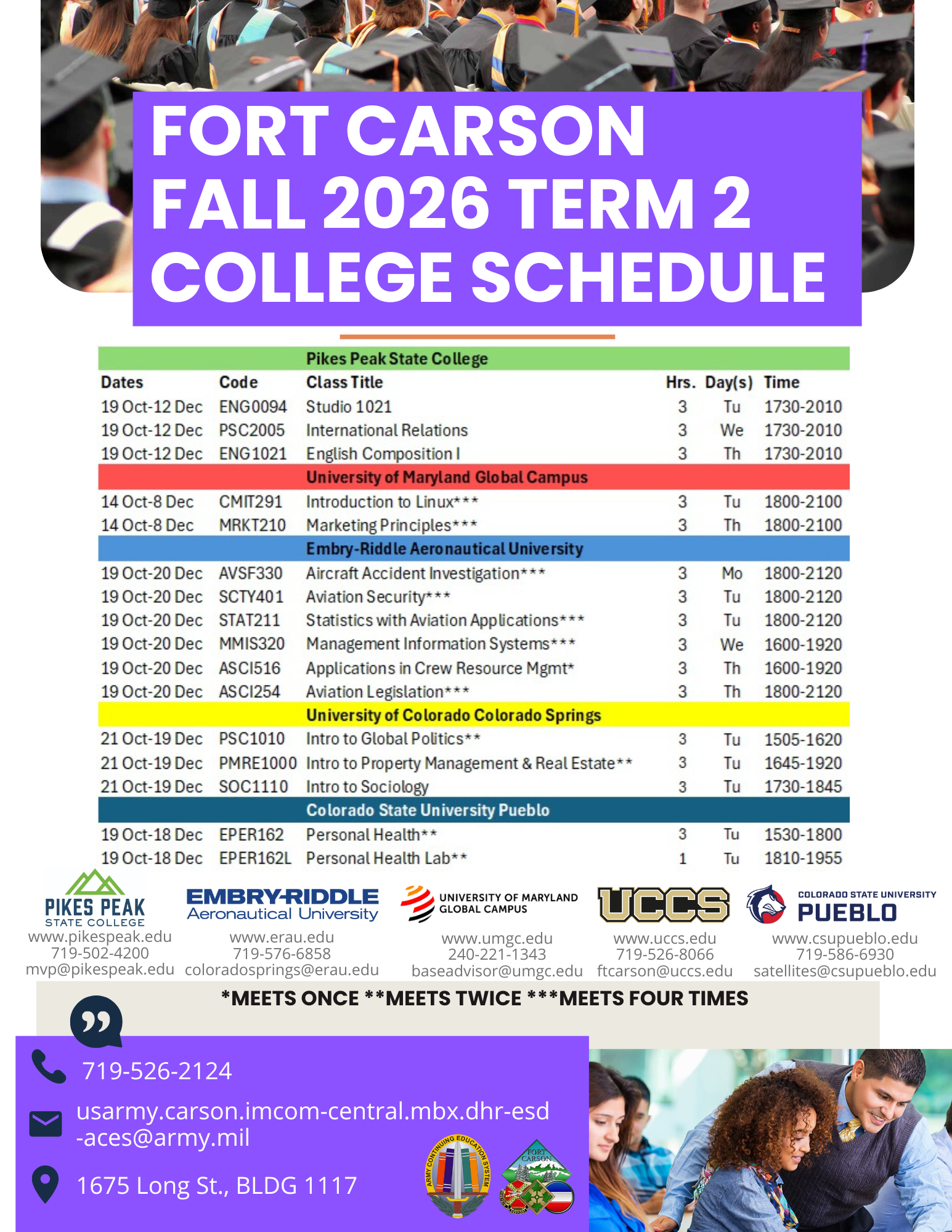 Fort Carson Classroom Schedule Fall 2026 Term 2 (1).png