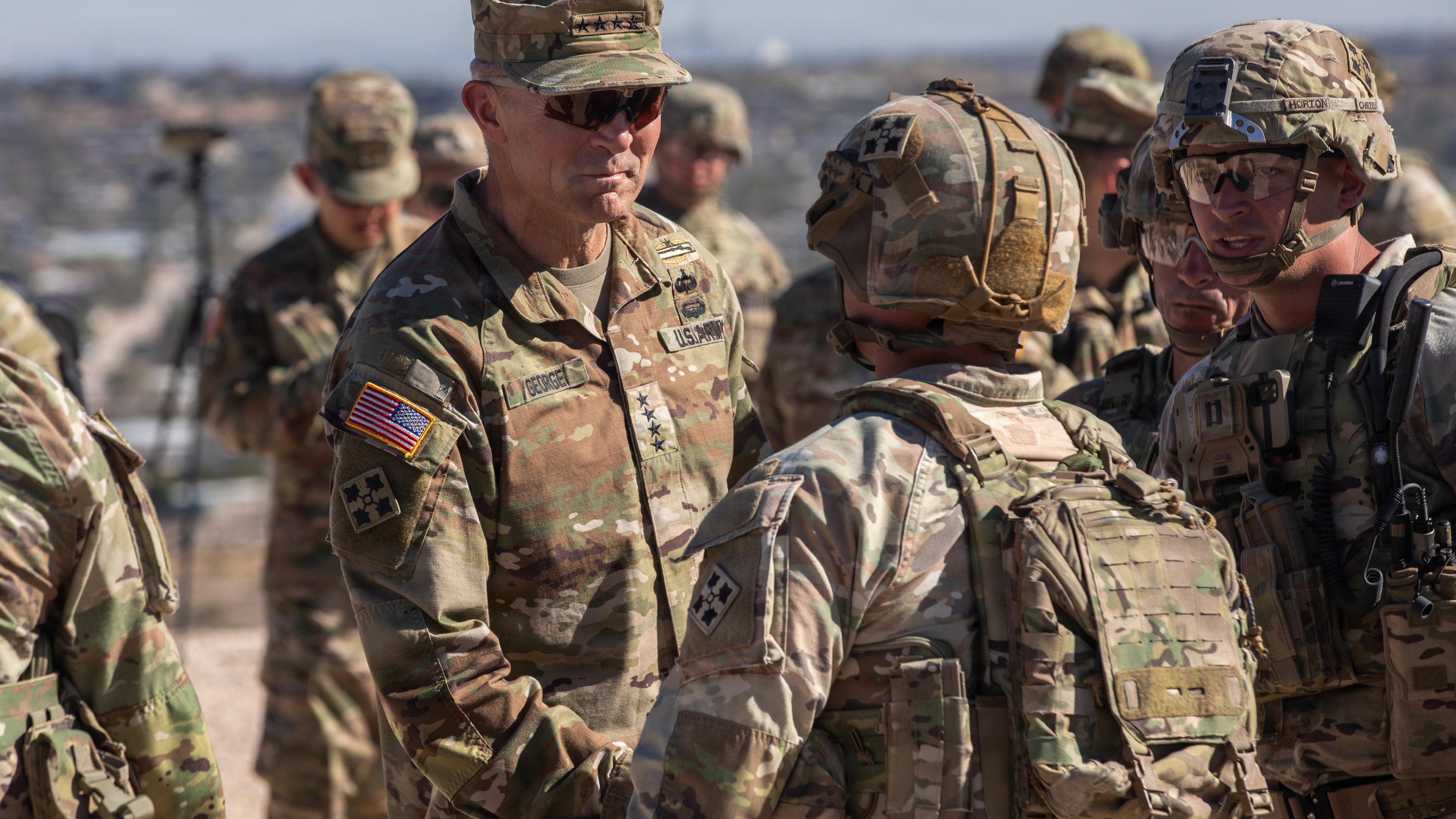 CSA visits 4ID Soldiers at southern border