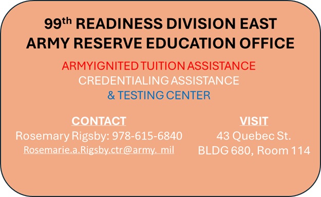 99th RD East Army Reserve Education Office
