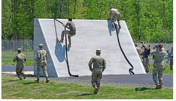 NJARNG Soldiers Scale High Wall During 2026 Best Warrior Competition at JB MDL, 5 May 2026