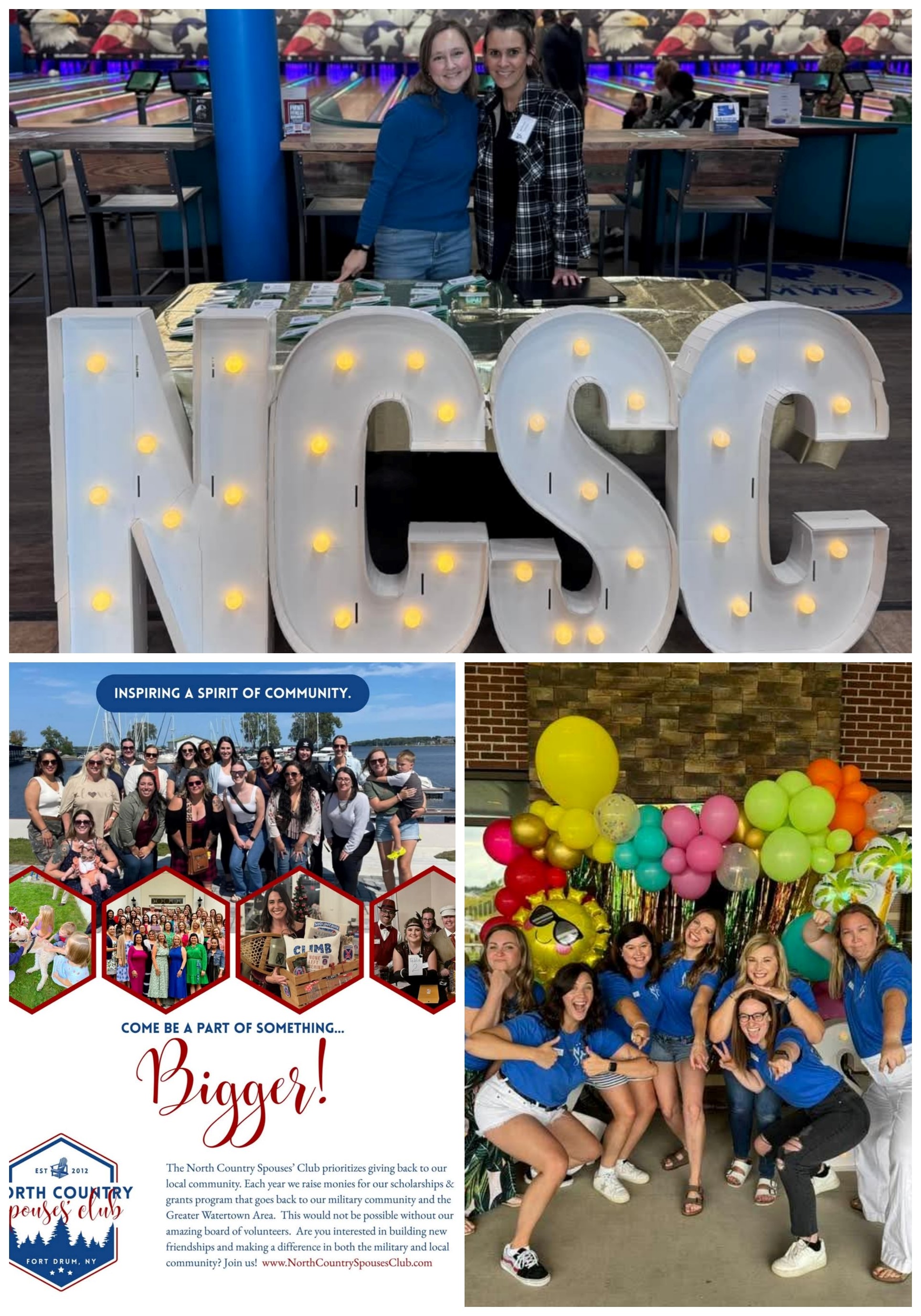 North Country Spouses Club opportunities