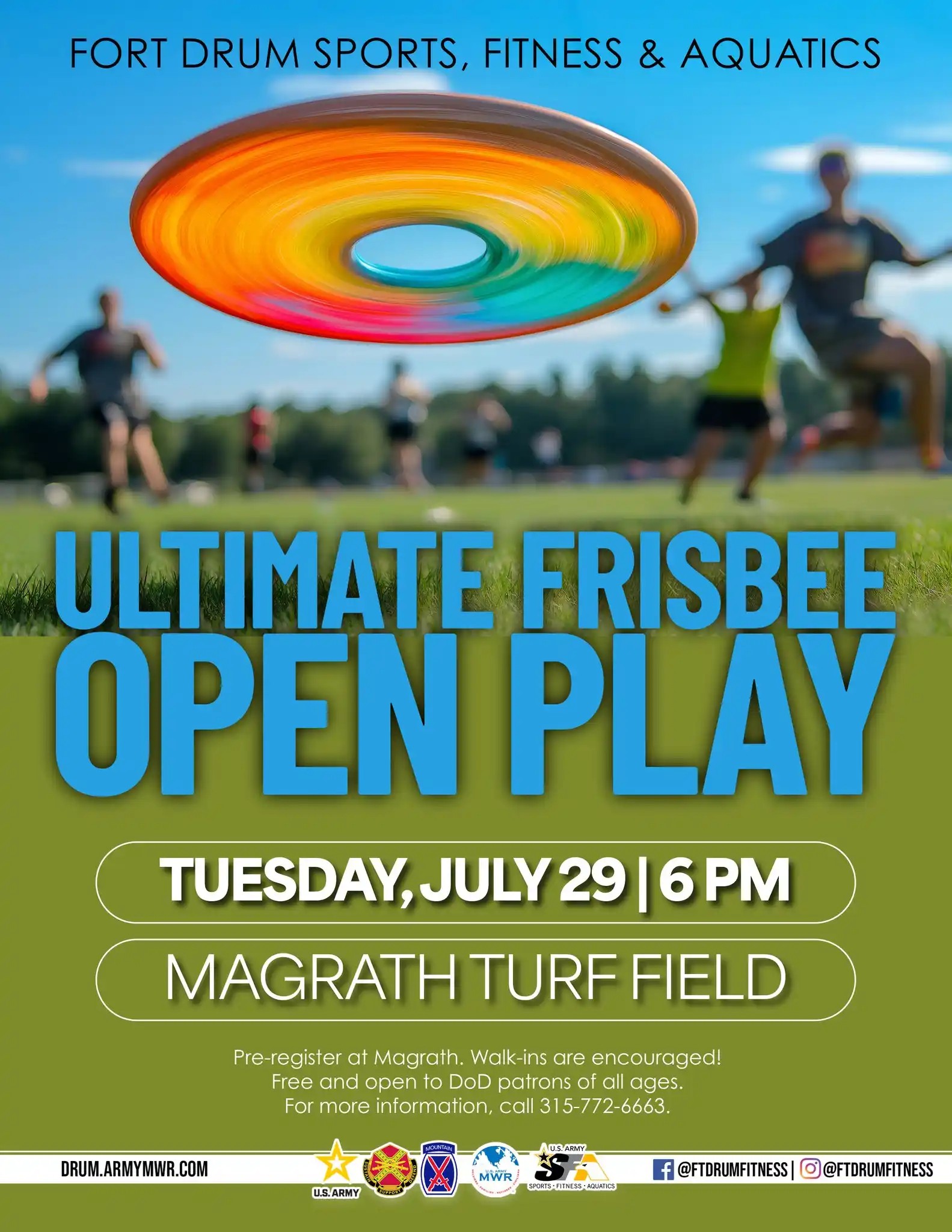 Ultimate Frisbee Open Play
