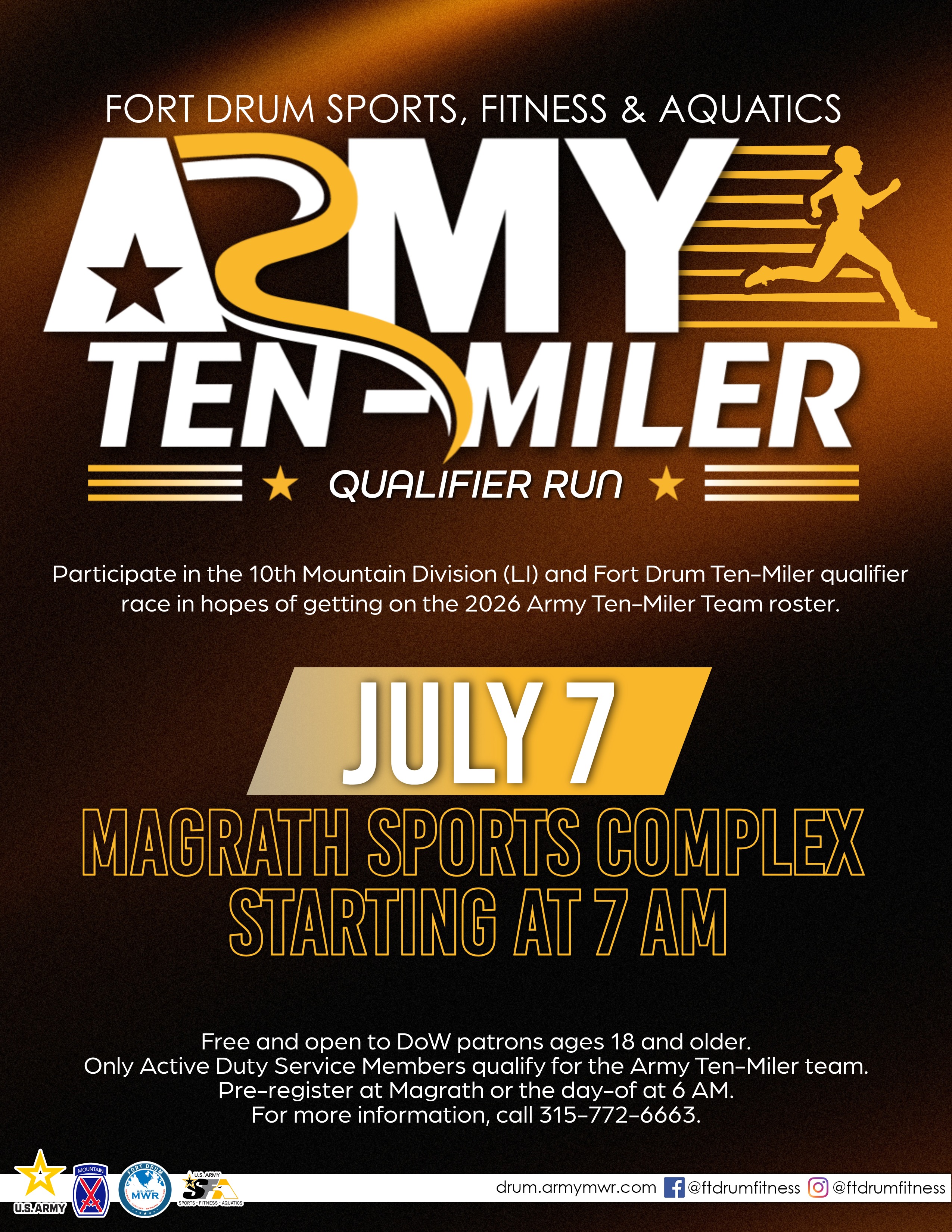 Army Ten-Miler Qualifier Runs