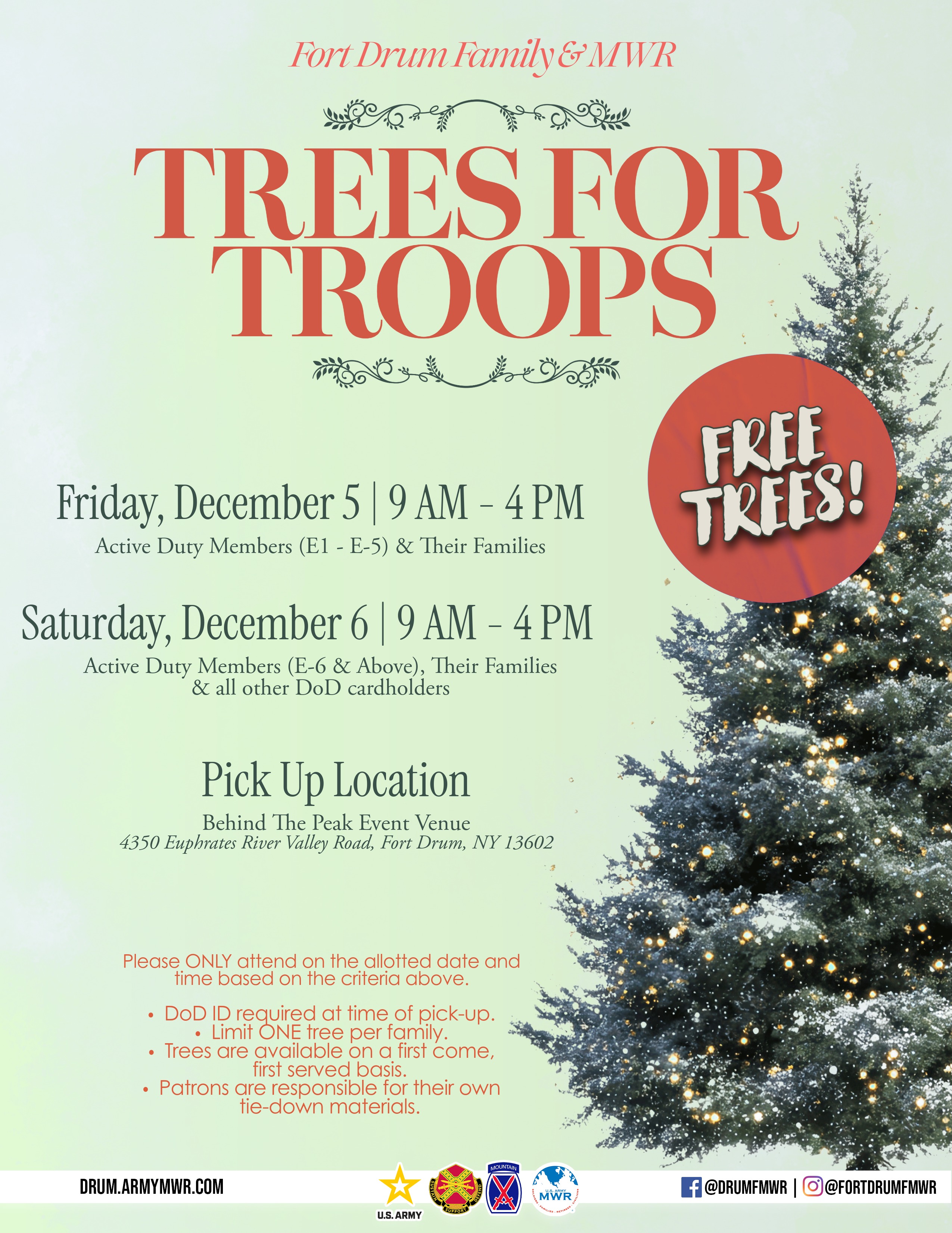 Trees for Troops 2025