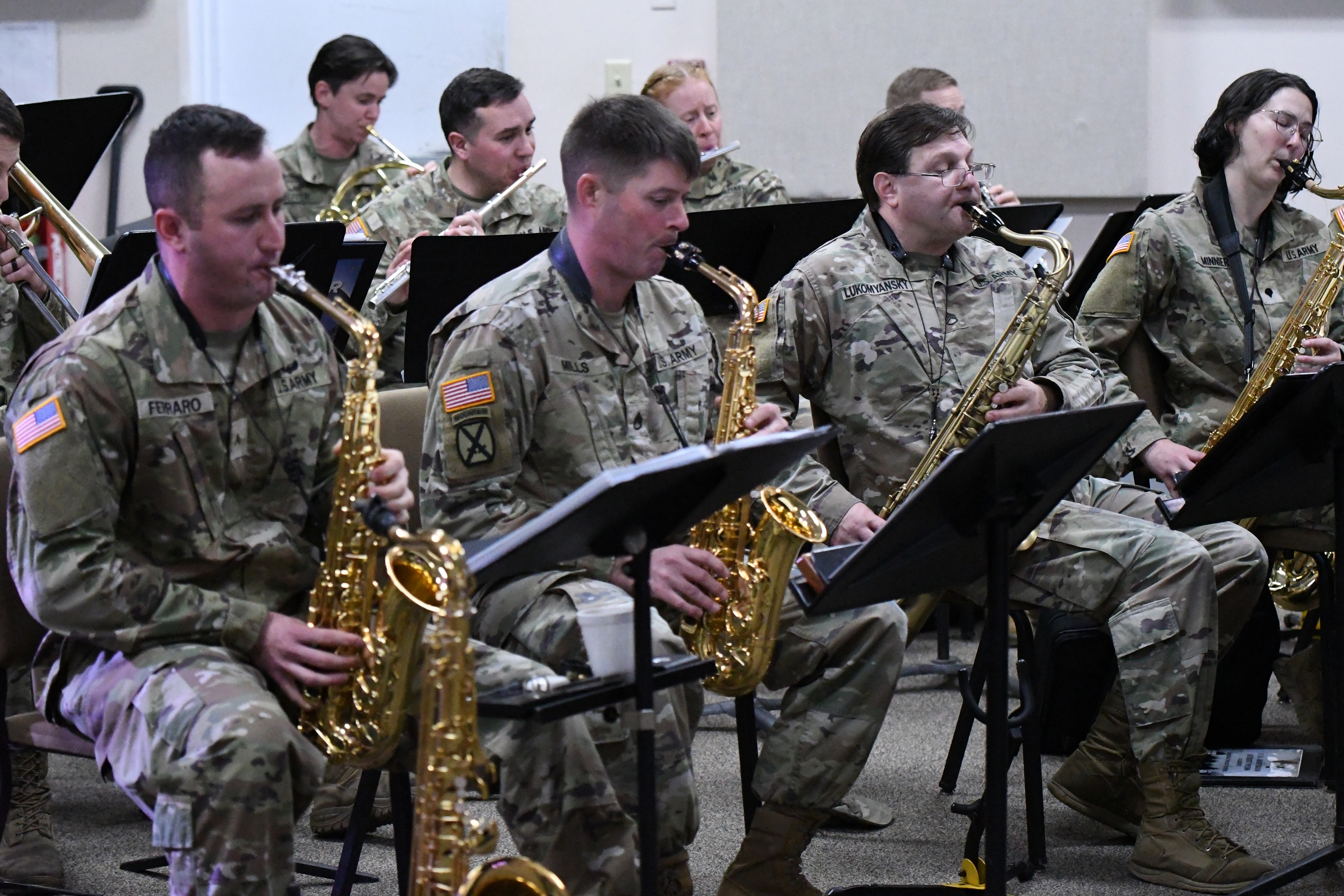 Holiday Concert Band Rehearsal