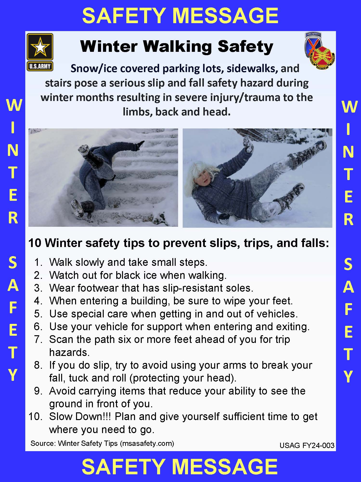 Safety Tip: Winter Safety Indoors and Out