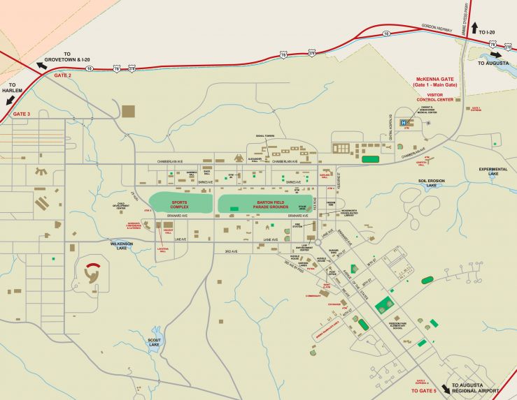 Fort Gordon Map