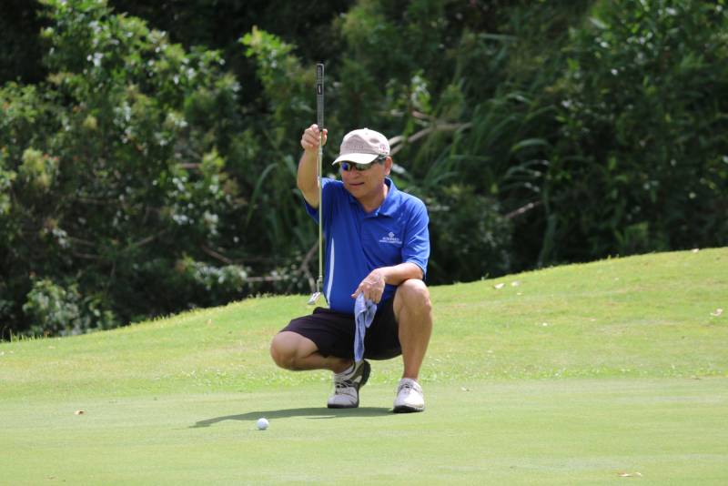 Golfing at Leilehua Golf Course