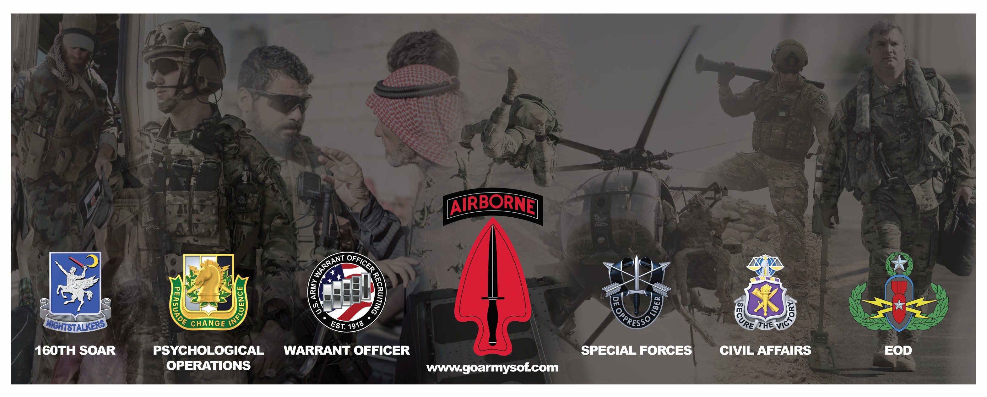 Banner with Special Operations insignia