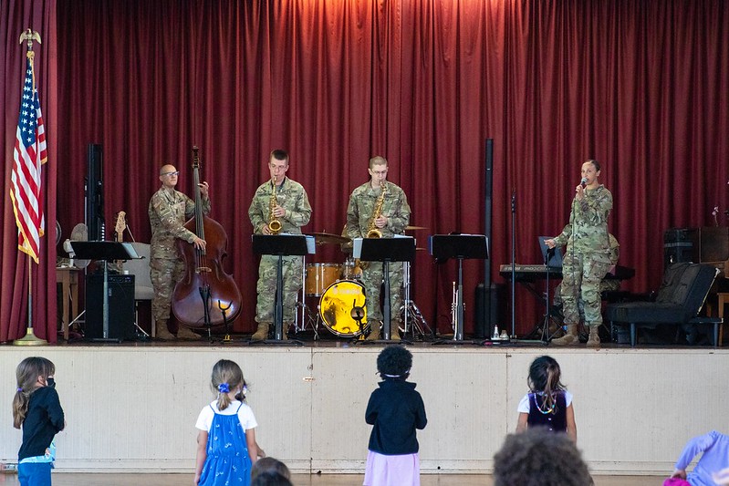 The Lightning Jazz Project connects with students at the Ho’oala School