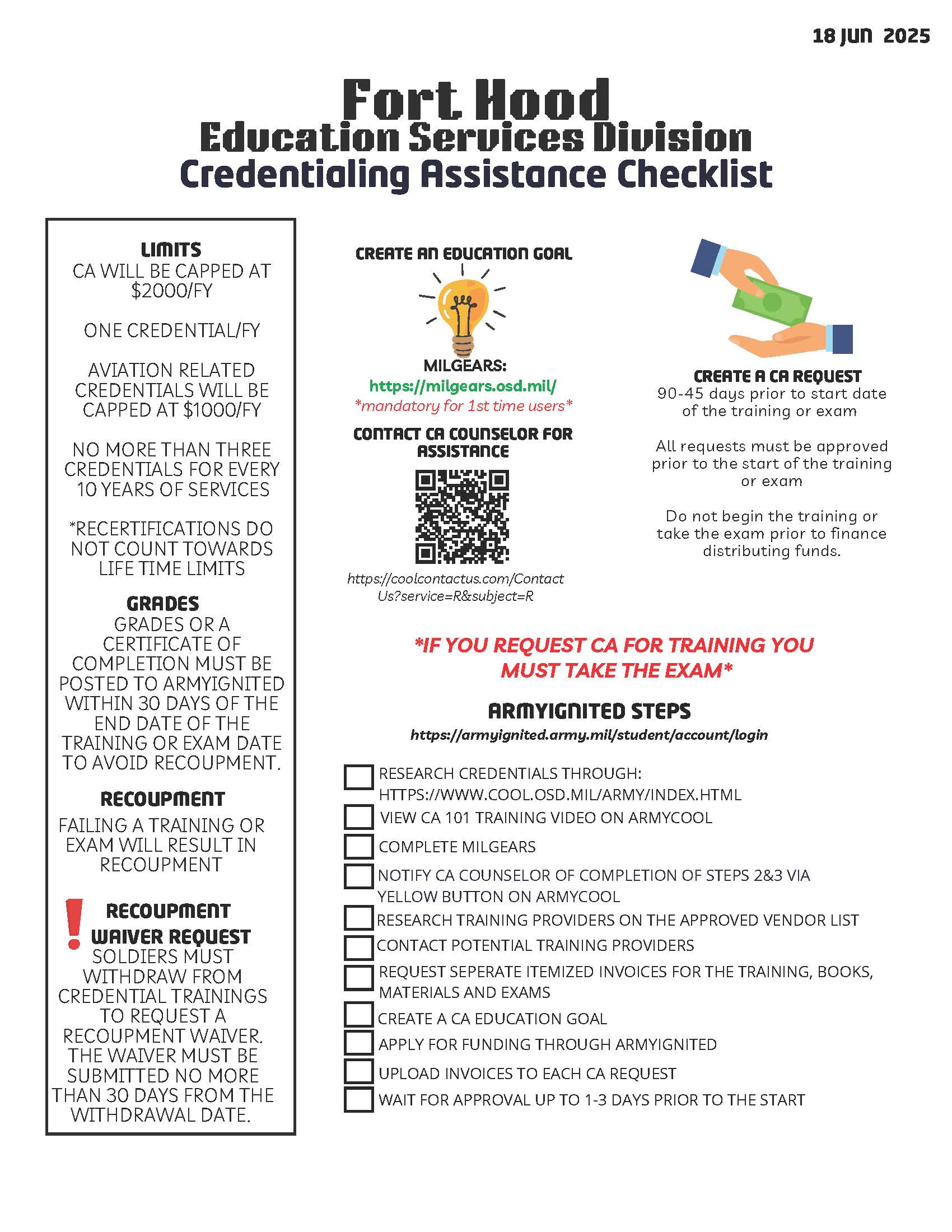 CA Checklist 20250618
