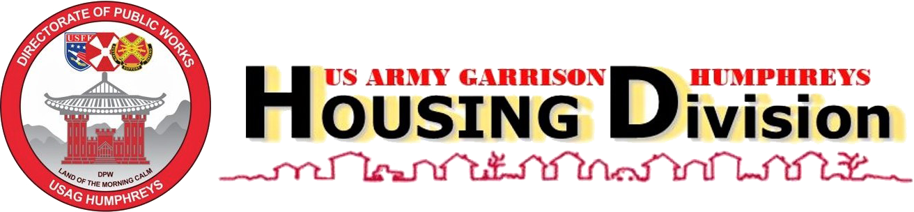 U.S. Army Garrison Humphreys Directorate of Public Works (DPW) Housing Division banner