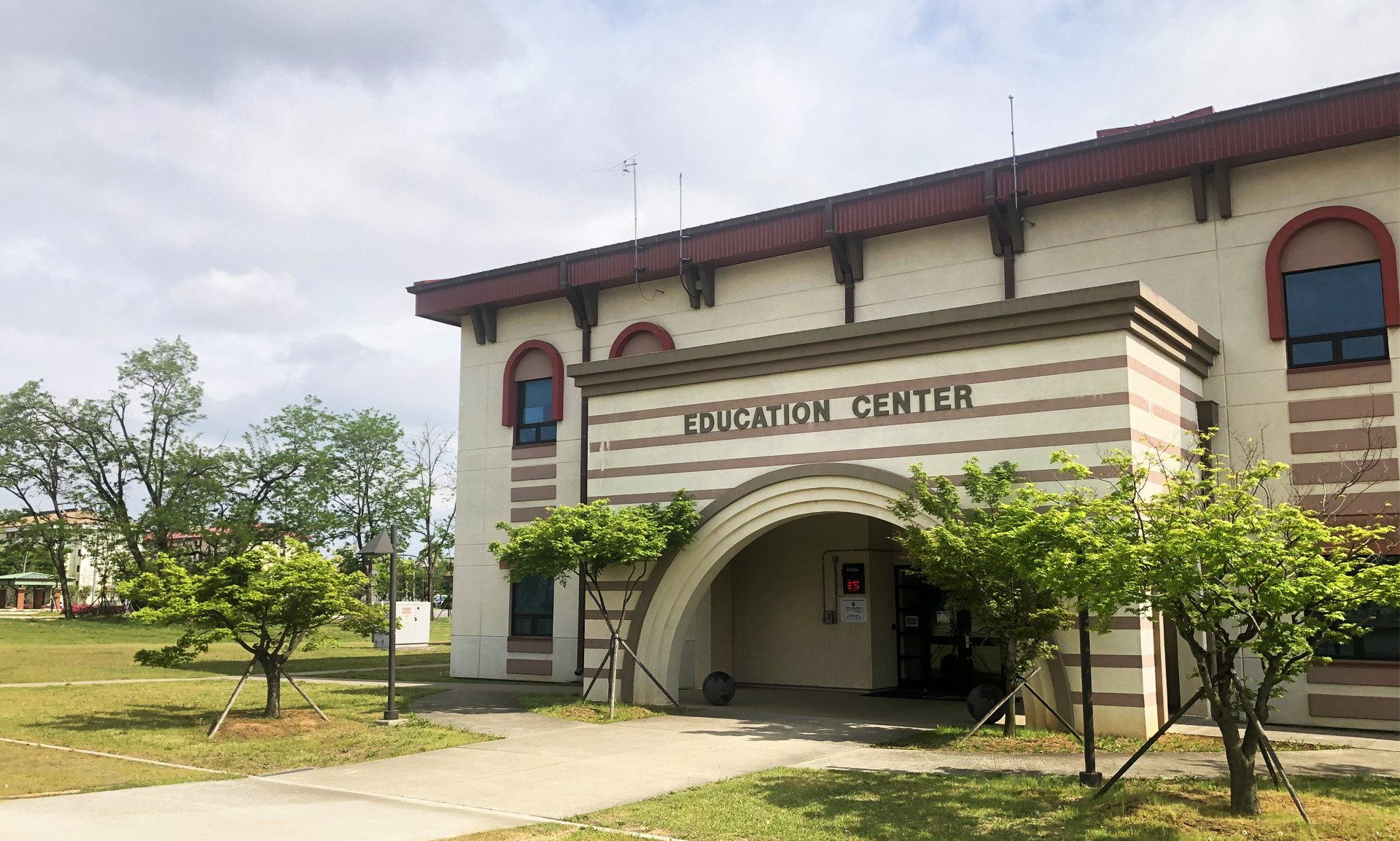 USAG Humphreys Education Center's front entrance.