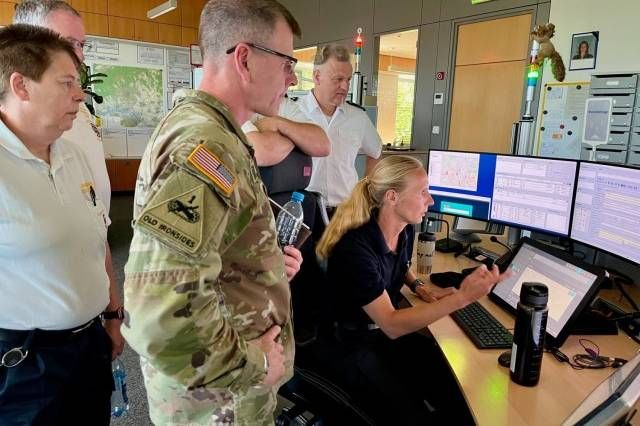City of Wiesbaden Fire Department showcases bilingual emergency dispatch capabilities, garrison coordination