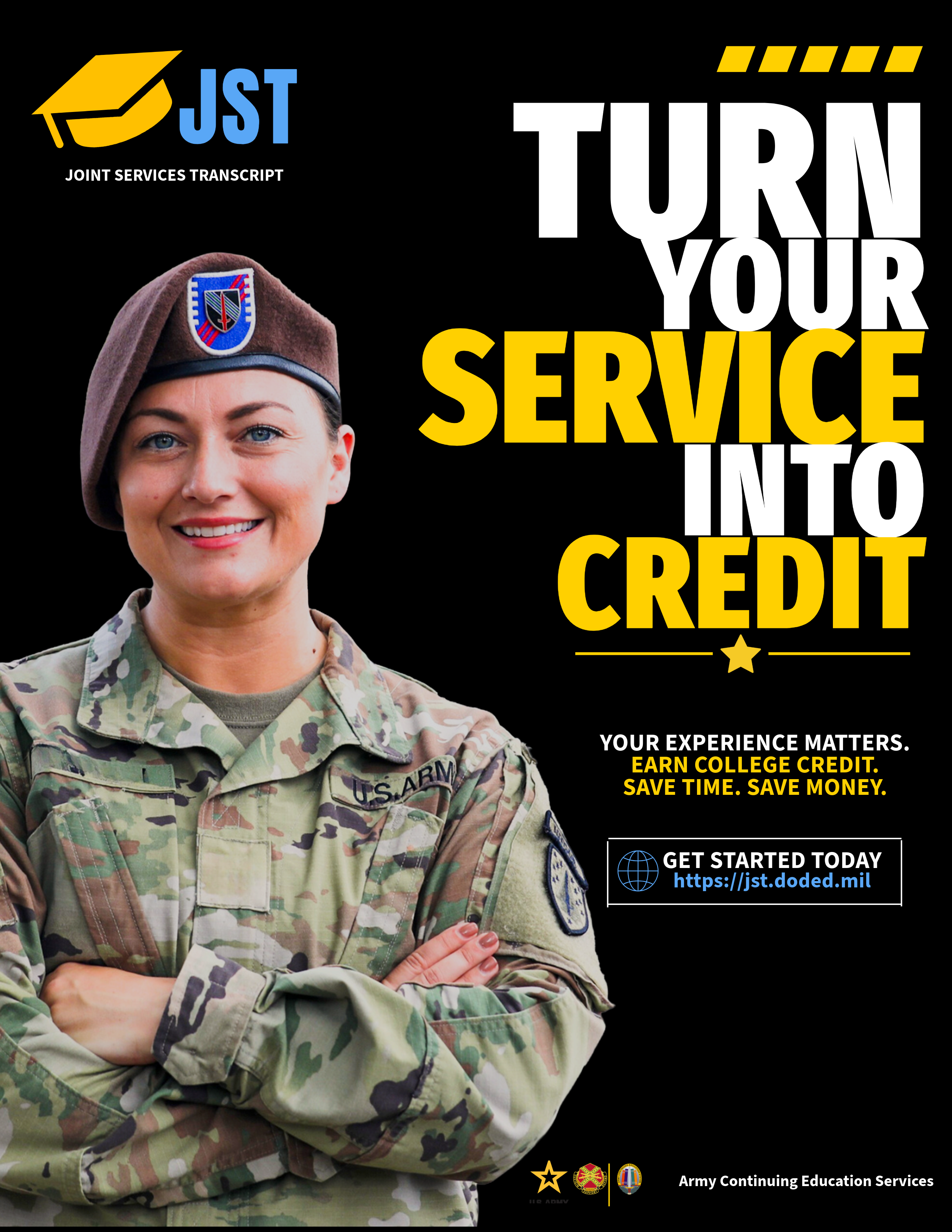 Joint Services Transcript Promotional Flyer