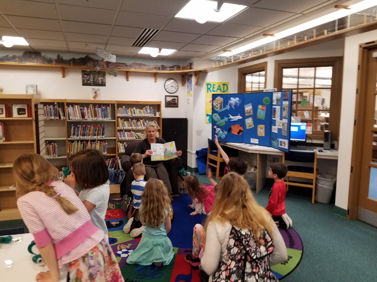 Sustainable JBLM participating in McChord Library's Earth Day storytime.