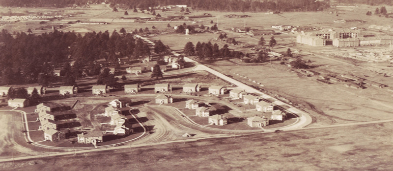1934 aerial of Fort Lewis garrison