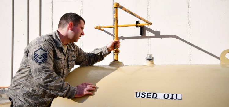 JBLM recycles oil