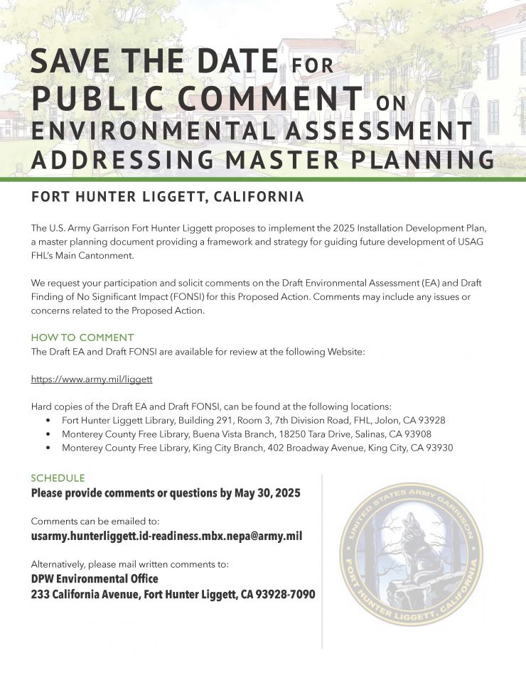 Public comment announcement