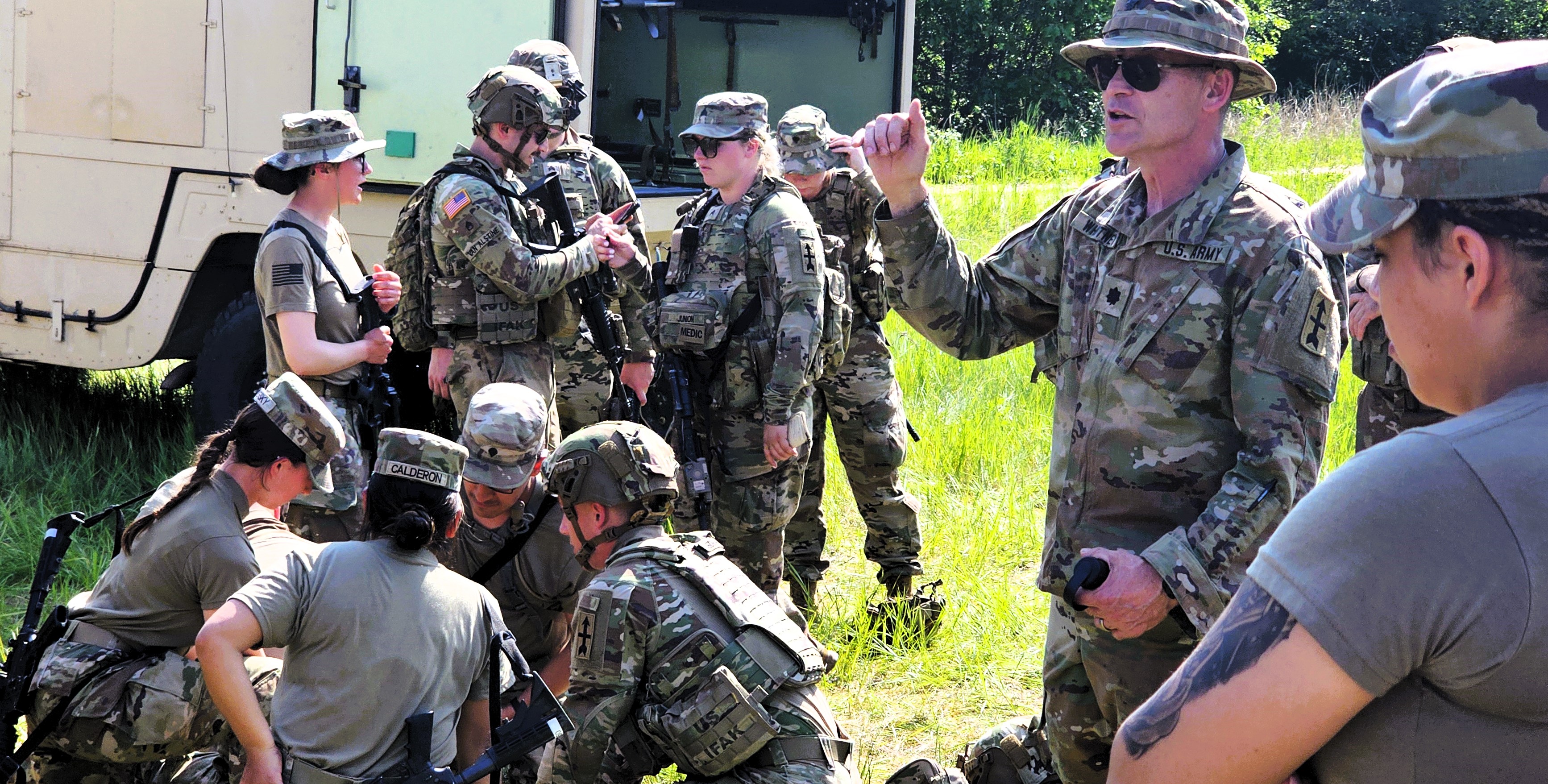 Research with Walter Reed study on mitigating impacts of blast exposures continued in 2025 during training at Fort McCoy