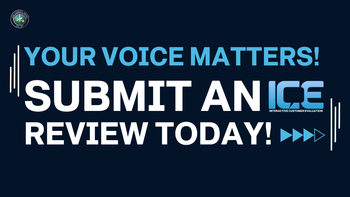 Click on the graphic to leave your feedback about Fort Meade!
