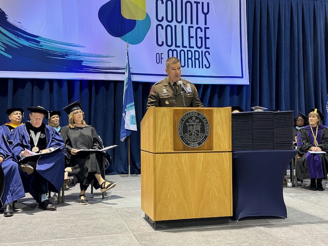 Picatinny Arsenal commanding general delivers commencement at County College of Morris graduation