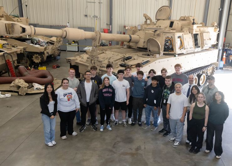 Morris Knolls High School students explore engineering and manufacturing career fields at Picatinny Arsenal