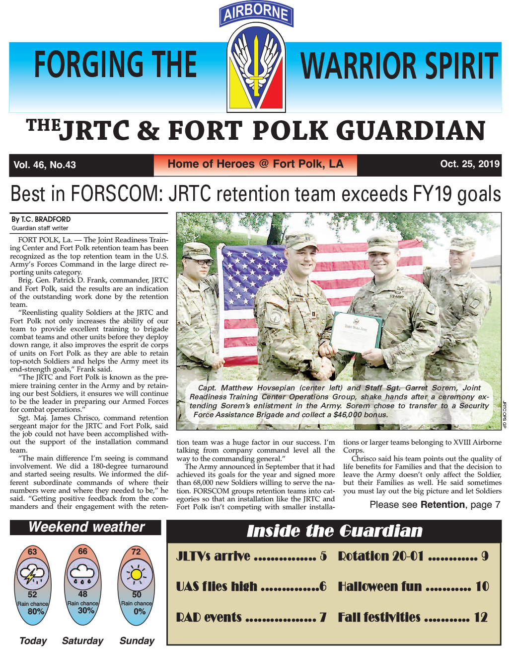Ft. Polk Guardian October 25, 2019