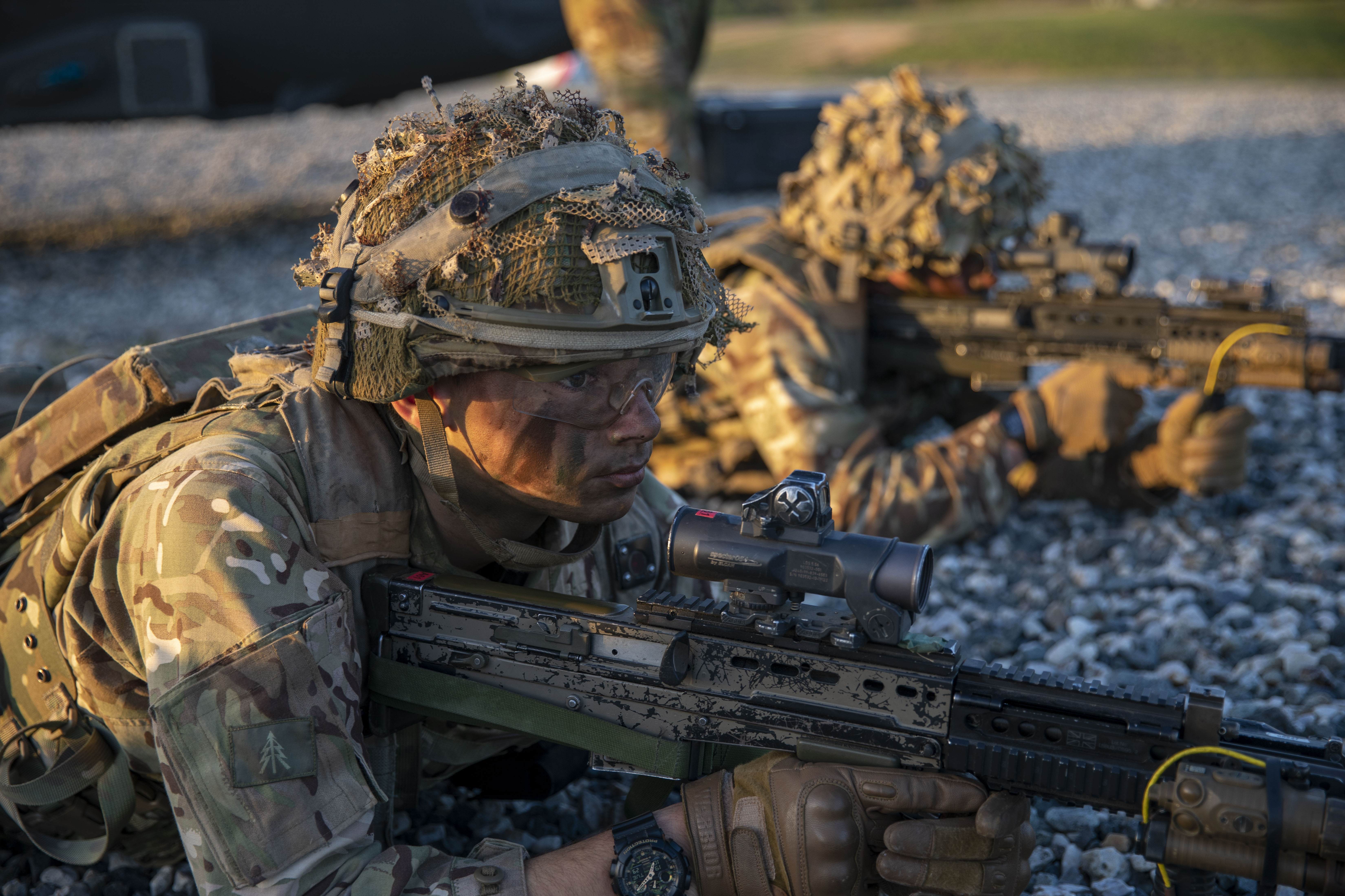 UK Forces train with the Patriots