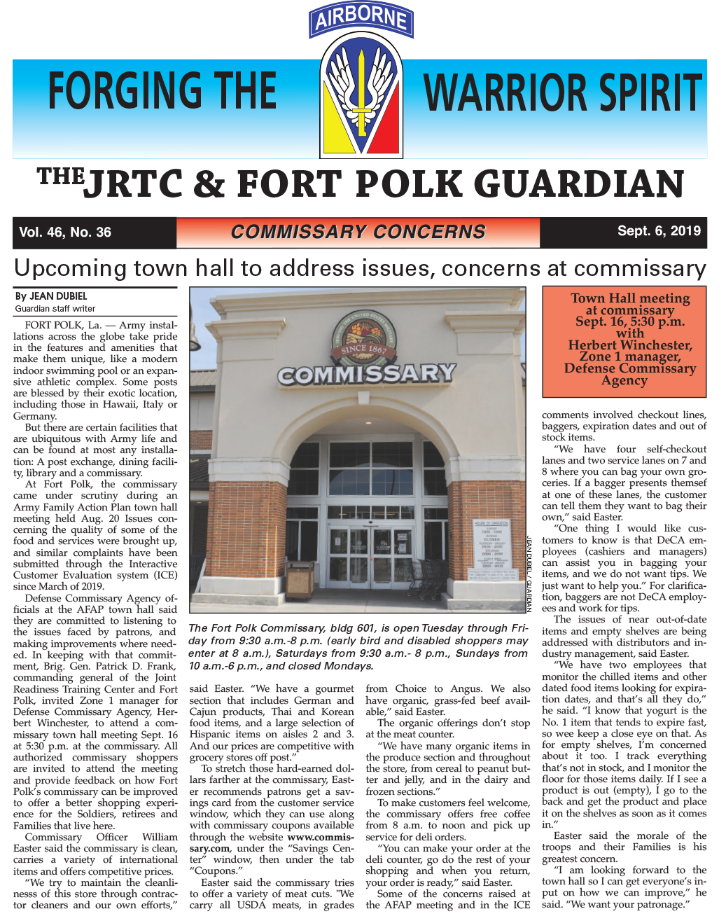 Ft. Polk Guardian September 6, 2019