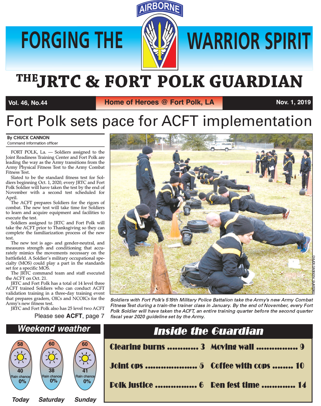 Ft. Polk Guardian November 1, 2019