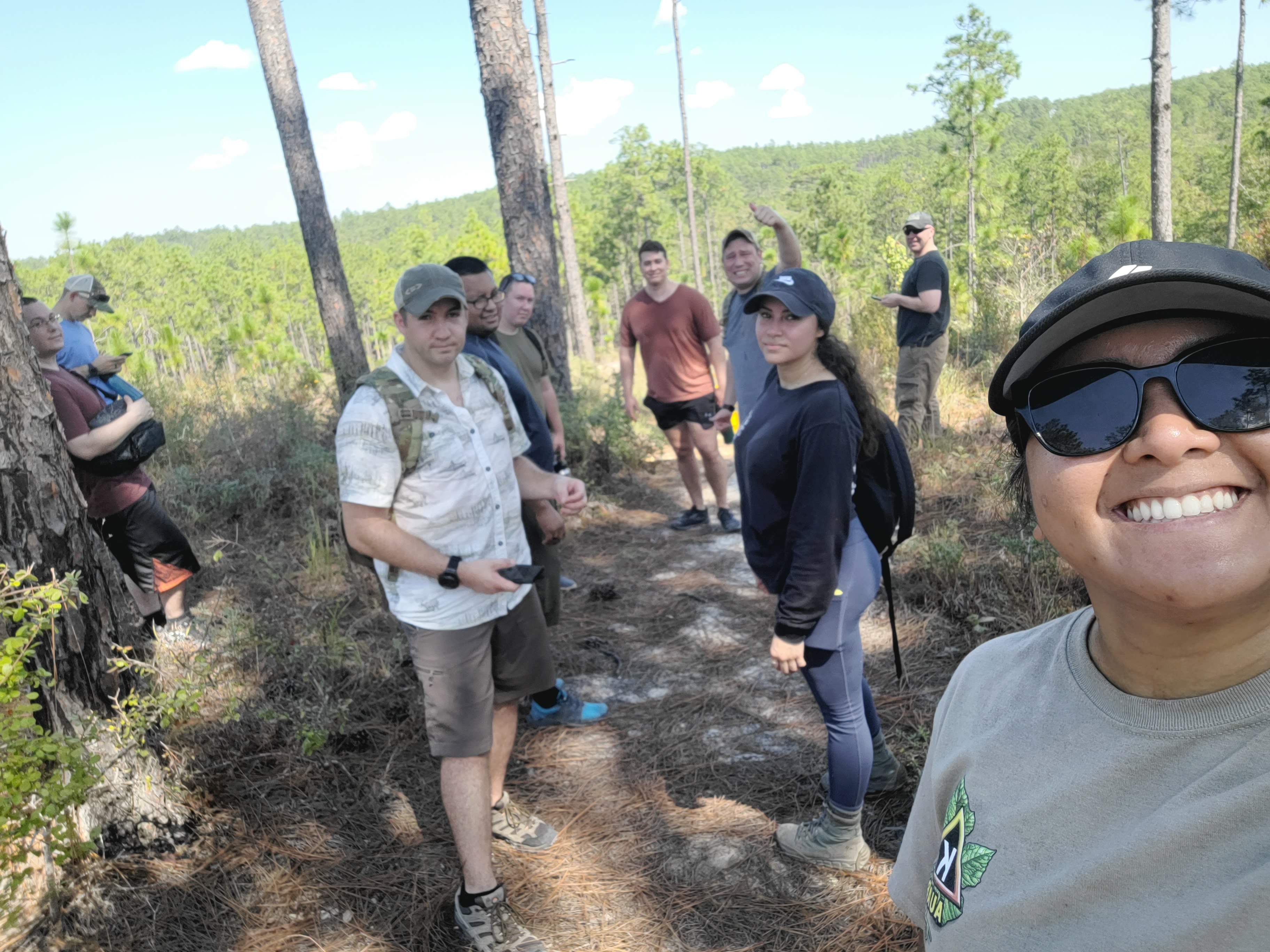Team Hike at Backbone Trailhead