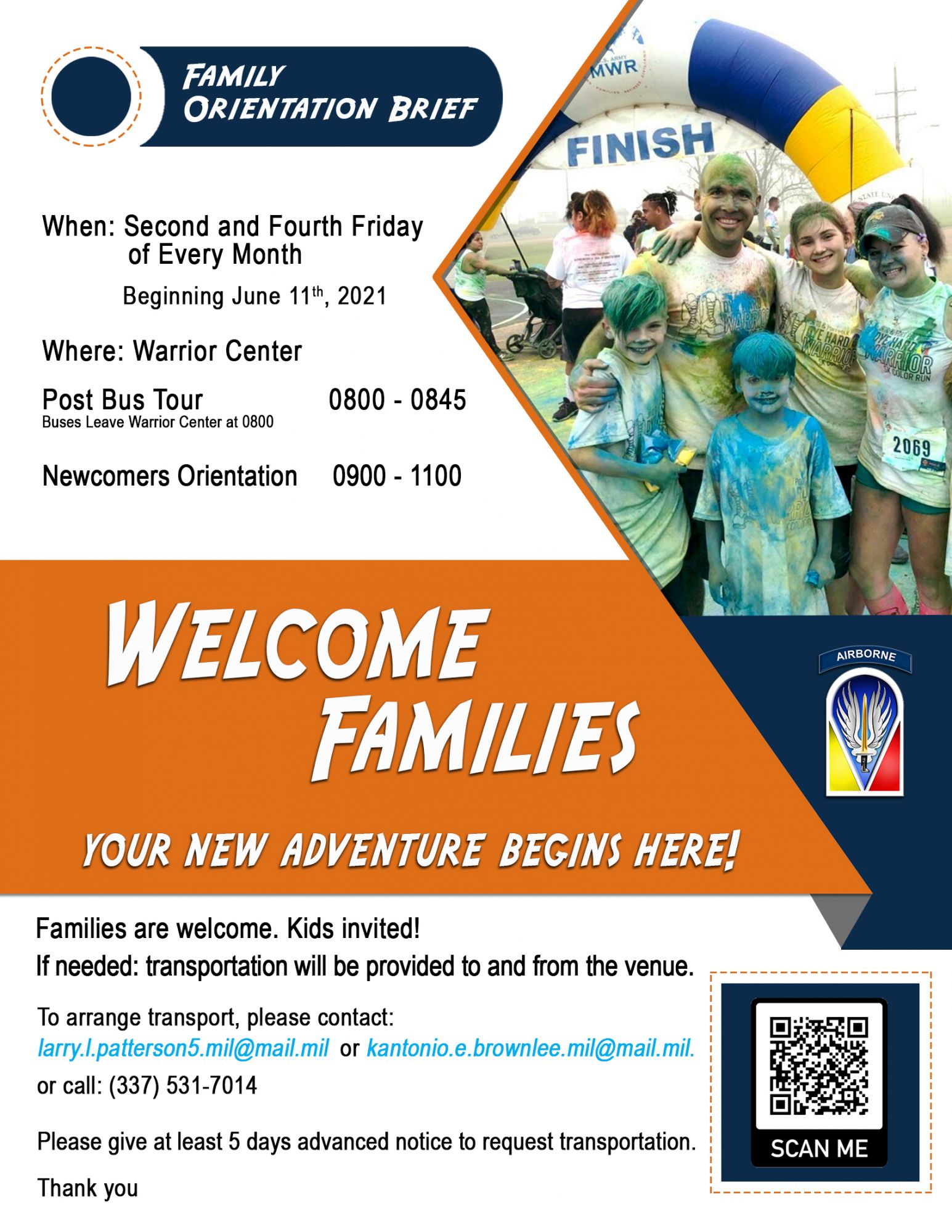 Family Newcomer Orientation Flyer