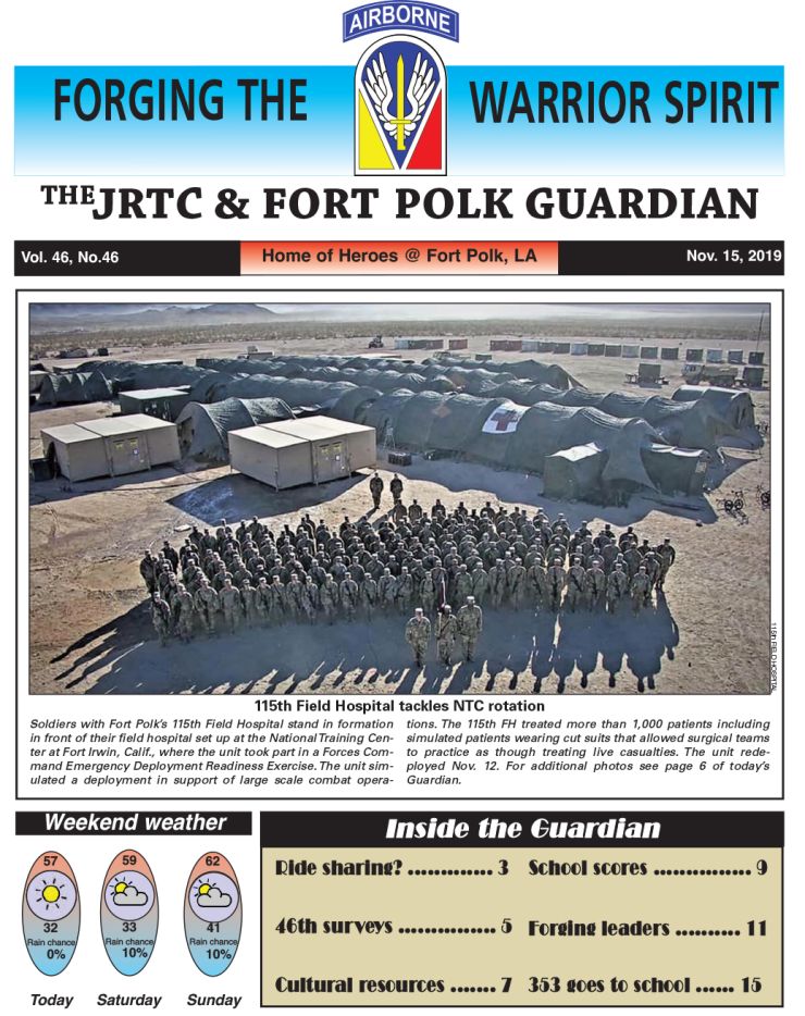 Ft. Polk Guardian November 15, 2019