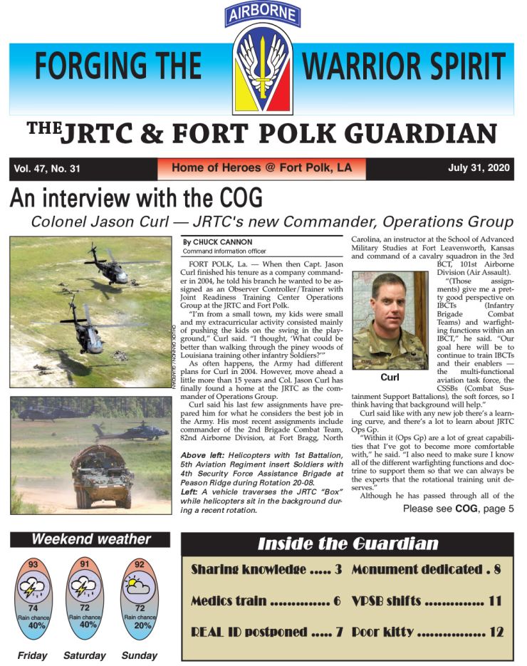 Ft. Polk Guardian July 31, 2020