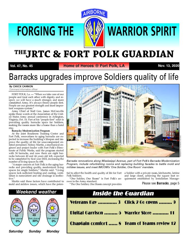 Ft. Polk Guardian November 13, 2020