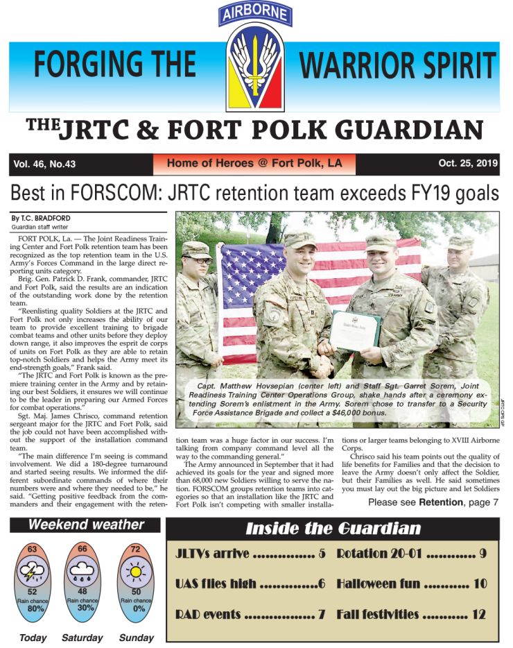 Ft. Polk Guardian October 25, 2019