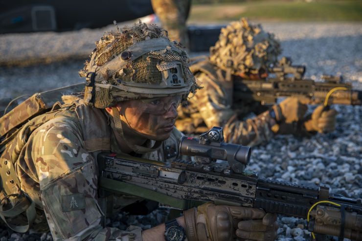 UK Forces train with the Patriots