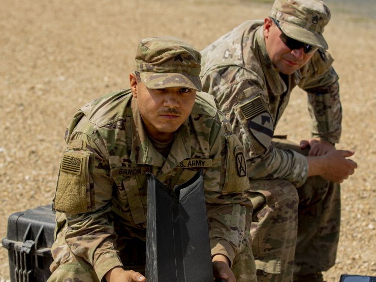 SGT Garcia views Raven footage